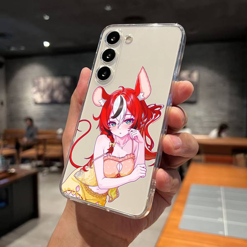 

VTuber H-Hakos H-Live Baelz Phone Case For SamsungA10 A12 A31 A40 A70 Transparent Cover Case Samsung a21s