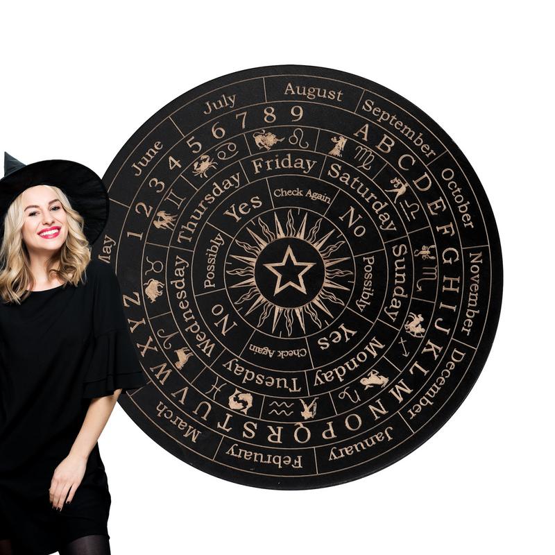 Pendulum Board Dowsing Wooden Decision Maker Message Boards With Letters Ouija Board Game Fortune Telling Pendulum Boards