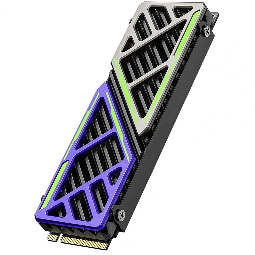 

M.2 Ssd Радиатор Алюминиевый M.2 Ssd 2280 Радиатор для Rapid NVMe Solid State Drive Аксессуары для ПК Радиатор Охладитель Улучшение чёрный