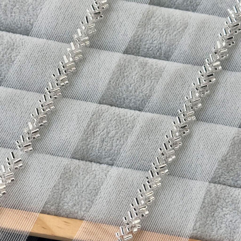 Mesh Machine Embroidered Herringbone Rice Beads Handmade Diy Jewelry Barcode Clothing Accessories Hair Accessories Collar Decoration Bead Lace