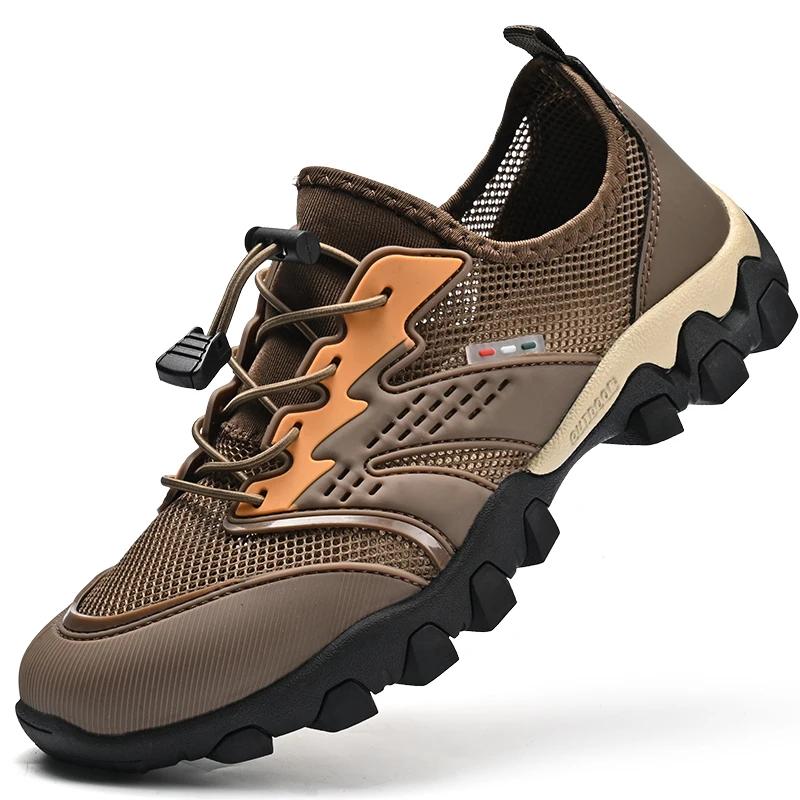 Fashion Breathable Sneakers Men Shoes Fashion Shoes For Men Climbing Hiking Shoes Men Outdoor Beach Wading Tenis Barefoot Sneakers 38-46
