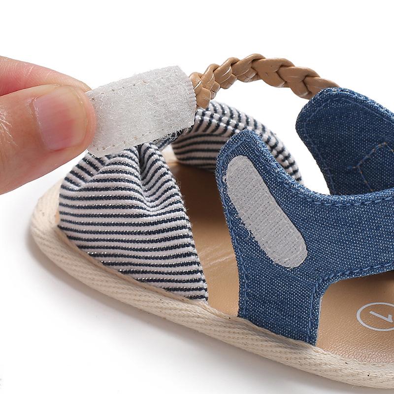 Silicone-Soled Woven Toddler Sandals