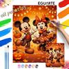 Mickey Minnie Halloween Pumpkin Oil Paint Hand Painting Art Kit. Home Decor Gift
