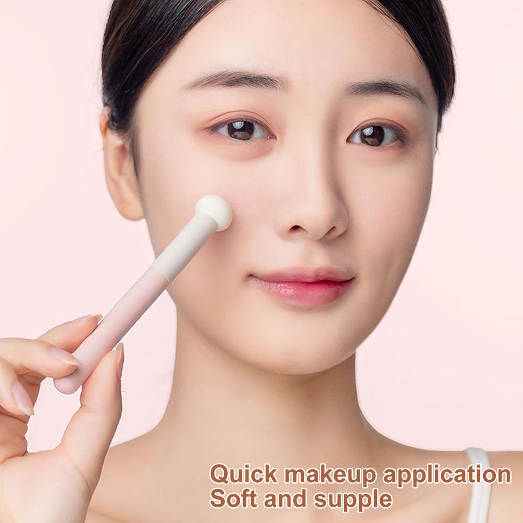 Concealer Makeup Sponge Brush Mini Soft Apply Evenly Elastic Round Head Mushroom Puff Sponge Applicator