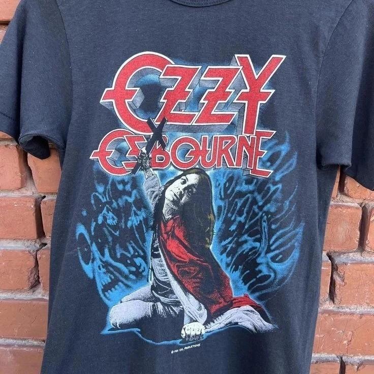 

Ozzy Osbourne 90s basic black retro T shirt Unisex Men Women S5XL Unisex T-Shirt XXXXL