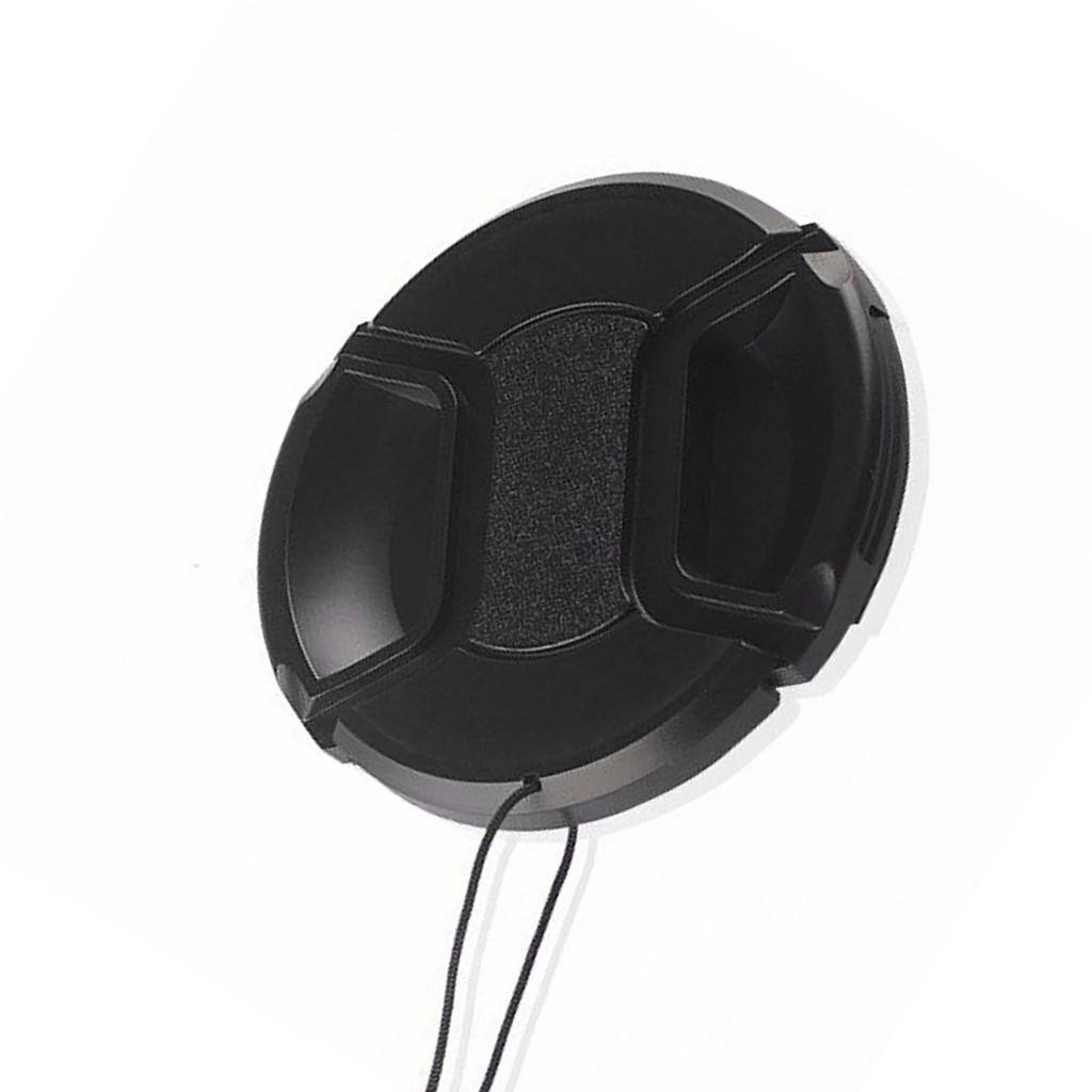 Camera Lens Cover Black ABS Protective Universal 58mm Front Lens Cover for Replacement