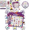 Diwali Festival Bingo Card Game Set With Stickers Call Cards For Family Celebration