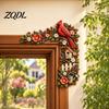 Door Frame Corner Decor Nature Themed Decor, Floral Bird Garden Sign, Colorful Doorway Sculpture Decorative Wall Plaque for Home Entry Kitchen Living