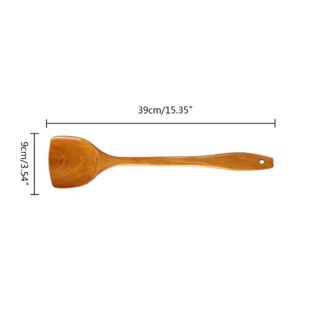 Bamboo Wooden Shovel 39cm Cooking Spatula Household   Home Kitchen