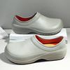 Non-Porous Bag Heel Hole Shoes Hotel Canteen Restaurant Waterproof Chef Shoes Men'S Casual Non-Slip Wear-Resistant Work Shoes Men