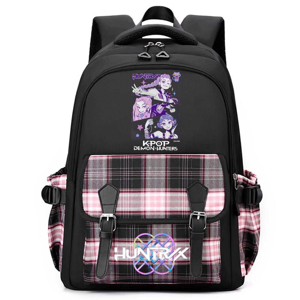 Anime Cute Cartoon K-Pop Printed Large Capacity Backpack for Teenger Student Girl Boy Schoolbag Bookbag Women Waterproof Travel Bag Mochila Kid Gift