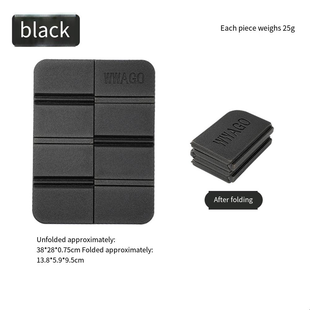 2Pcs Outdoor Mini Folding Mat Lightweight Waterproof XPE Foam Sitting Pad for Camping Hiking Picnic Sports Cushion etc