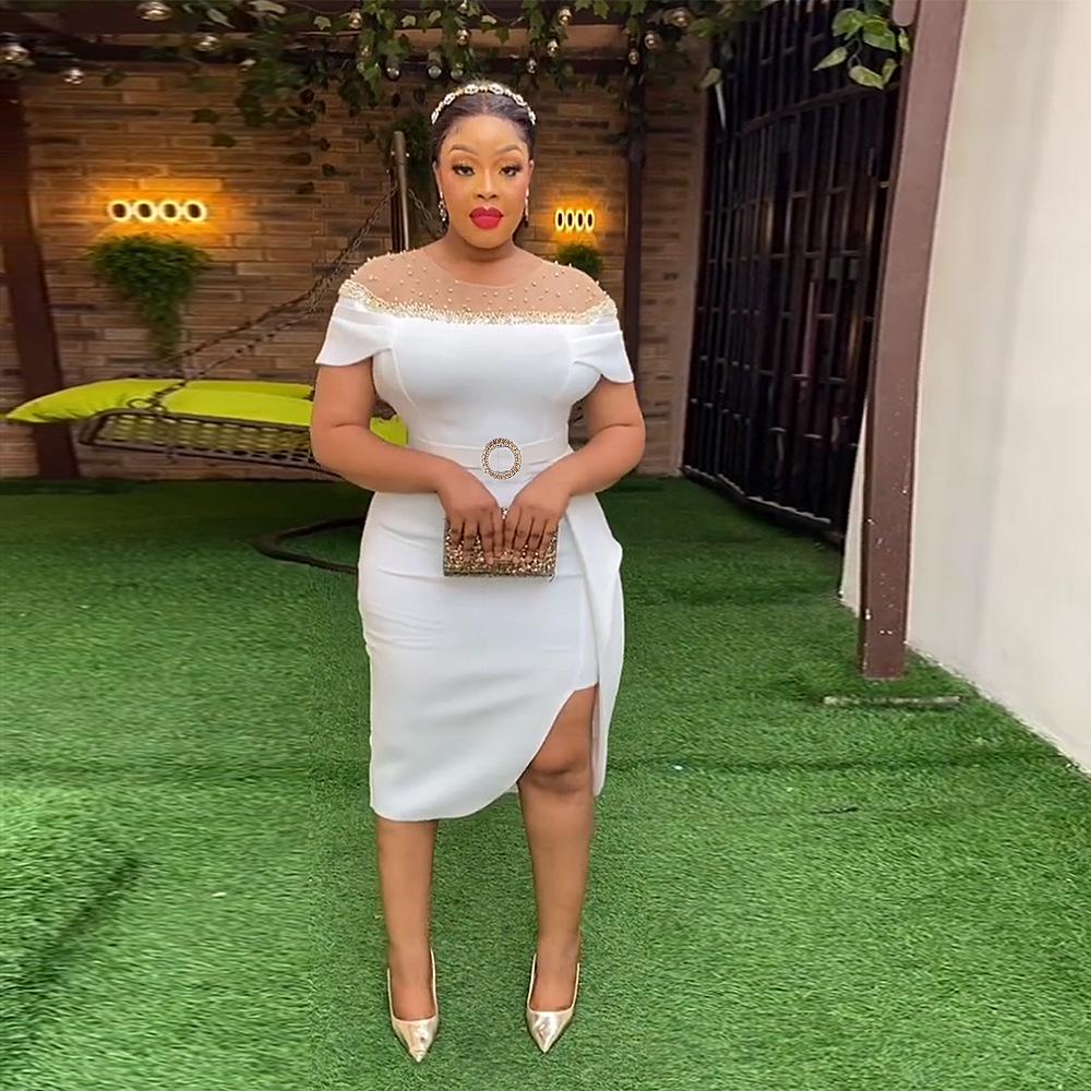 2023 Plus Size African Women's Waist-Hip Dress