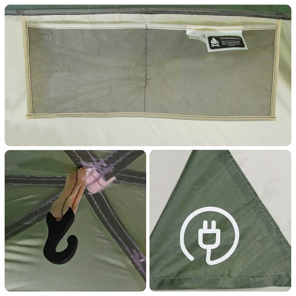 Car Tent for 4 Persons Green Waterproof