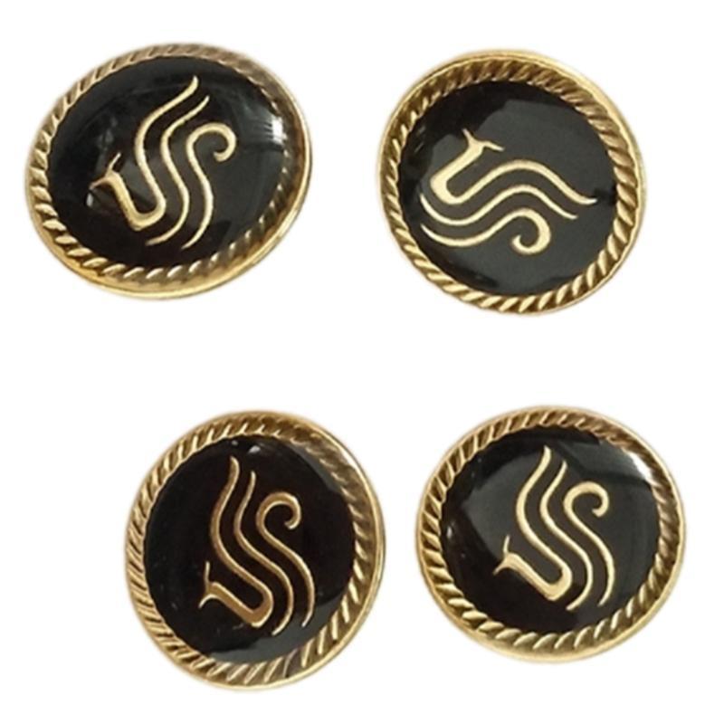 4 Pcs Alloy Buttons Jackets Pants Buttons Sewing Buttons Uniform Buttons