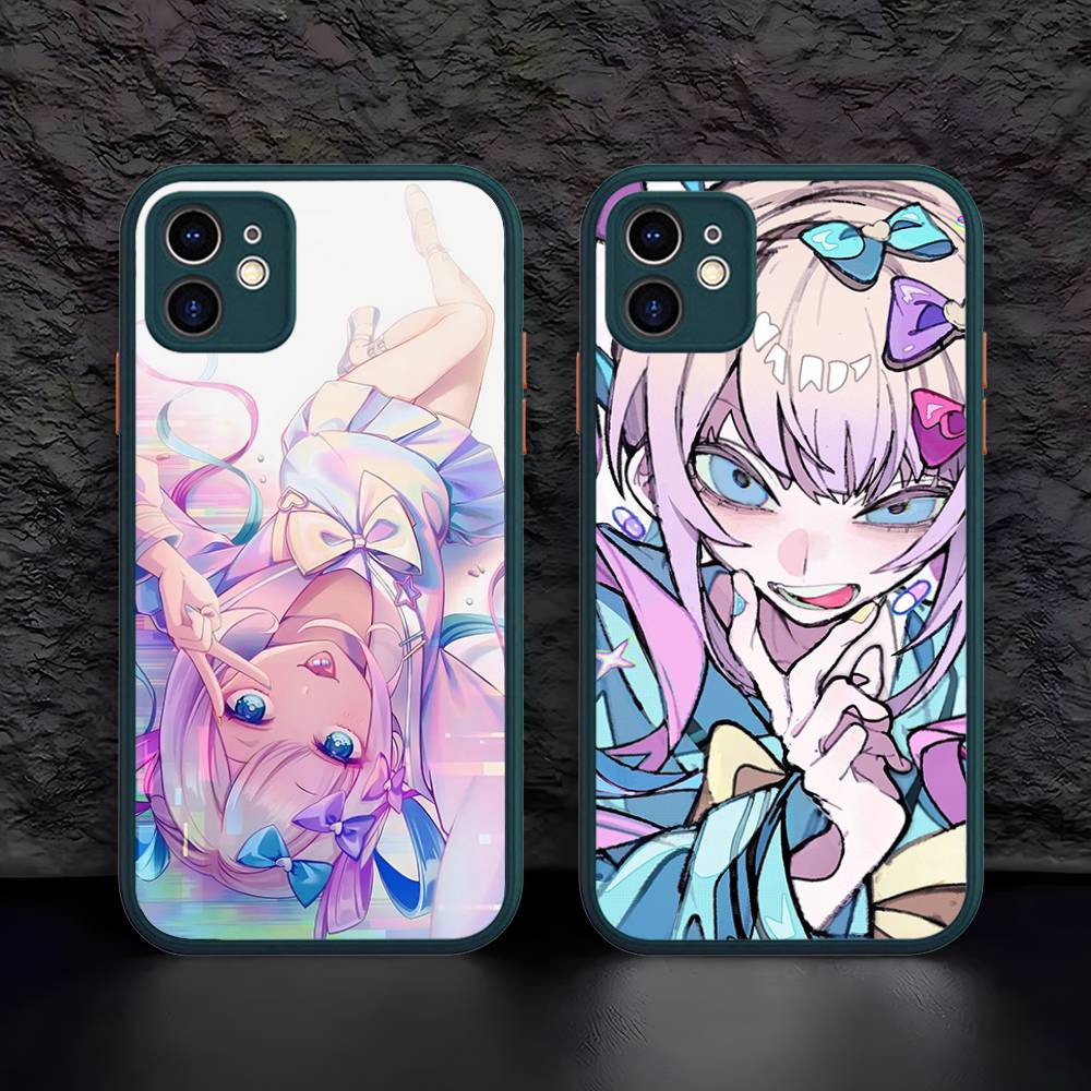 anime Needy Streamer Overload For iPhone 11 12 13 14 15 16 Pro Max Plus X XS MAX Shockproof Matte Back Cover