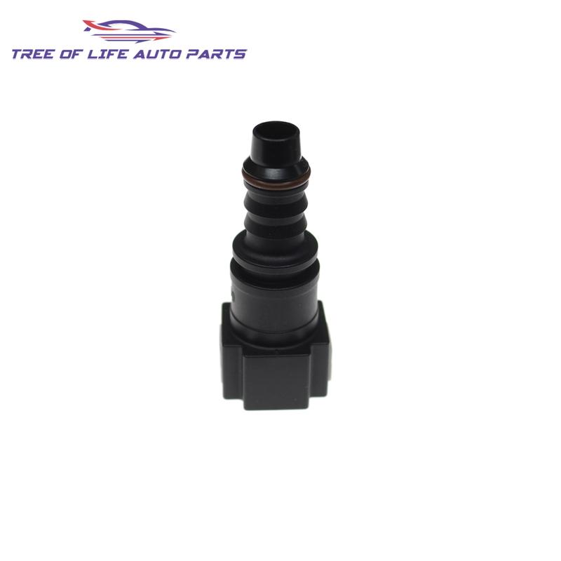 2/5/10x 7.89 ID8 5/16 Car Fuel Line Quick Connector Hose Coupler Nylon Oil Line Pipe Connect Disconnect Release Hose 180 Degree