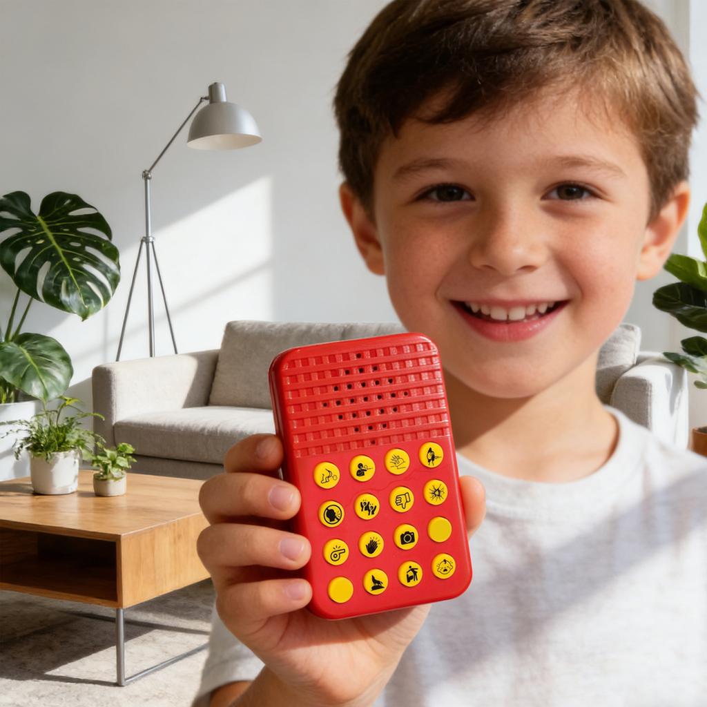 16-Button Prank Effect Box – Gag Voice Machine (Requires 2 AAA Batteries, Not Included), Funny Audio Player For Parties, Gatherings & Daily Fun