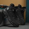 Spring Men High Top Platform Boots Outdoor Cold Protection Fashion Rotating Button Mens Work Boots