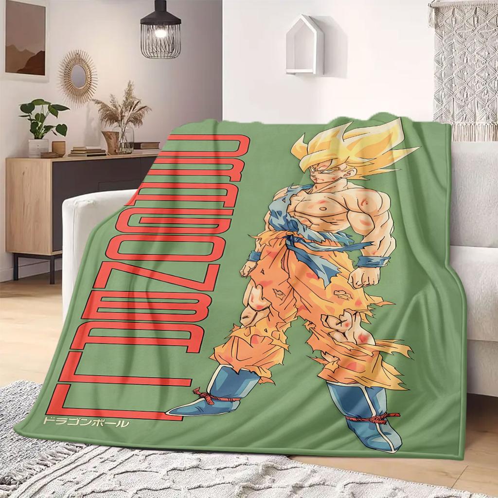 DragonBall anime Flannel Blanket Warm,Comfortable,Suitable for Bedrooms,Sofas,Beds,Chairs,Picnics,Travel