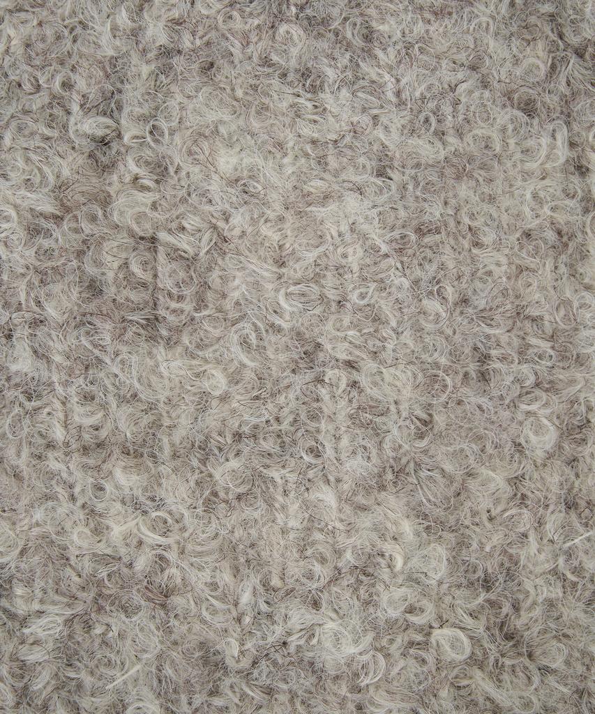 LEE Boucle Knit Label Beanie Beige