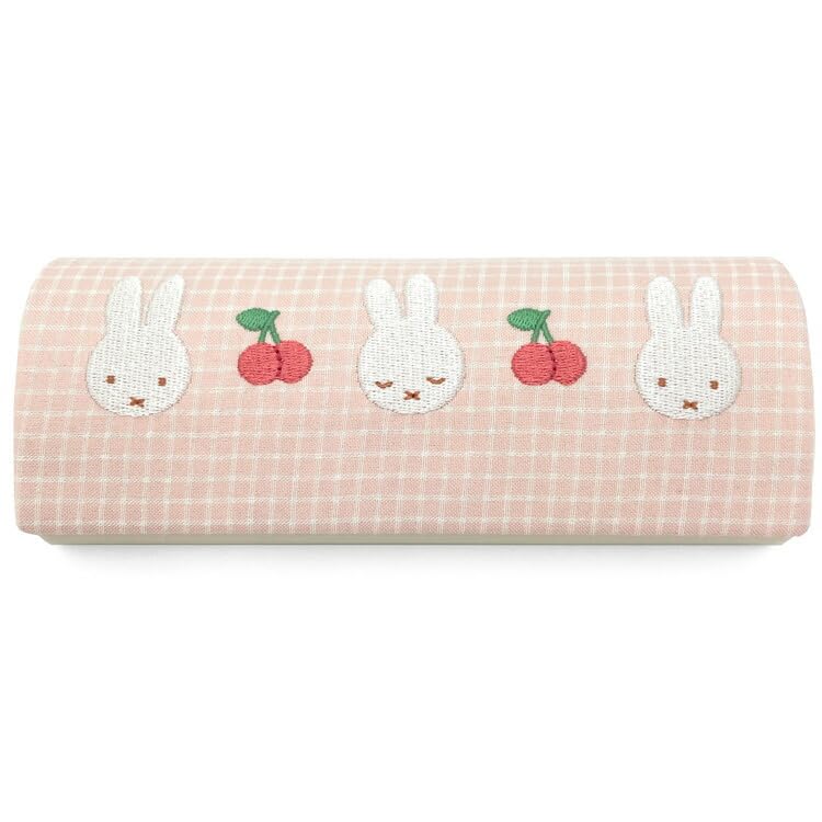 

Marimo Craft Eyeglass Case PK Check Series W155 x H60 x D40mm Miffy, Approx. DBM-2432