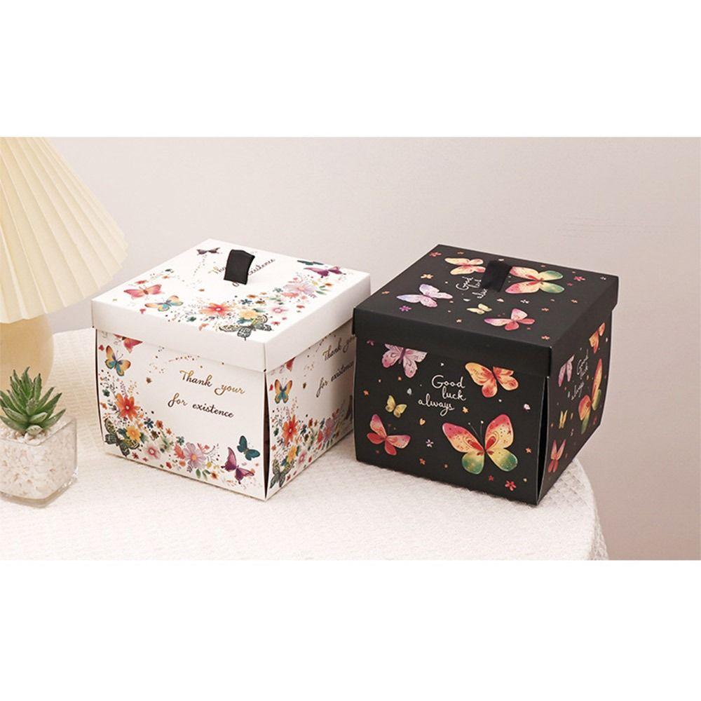 Multicolor Flying Butterfly Gift Box Paper Present Box Unique Exploding Gift Box Party Supplies