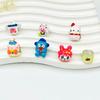 Hand-Painted Silver-Plated Sanrio Cartoon Bead Bracelet/Necklace Jewelry.