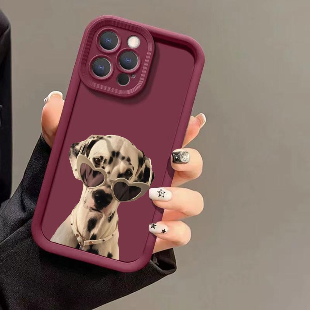 Funny Dog Cute Animal Case For Huawei P50 P40 P30 Mate 40 30 20 Nova Y70 Y70S 10 10SE 9 7 7SE Honor 50 50SE PRO 5G Liquid Cover