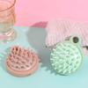 Comfortable Hair Washing Comb Pink Scalp Massage Brush Silicone Shampoo Brush  Bath SPA