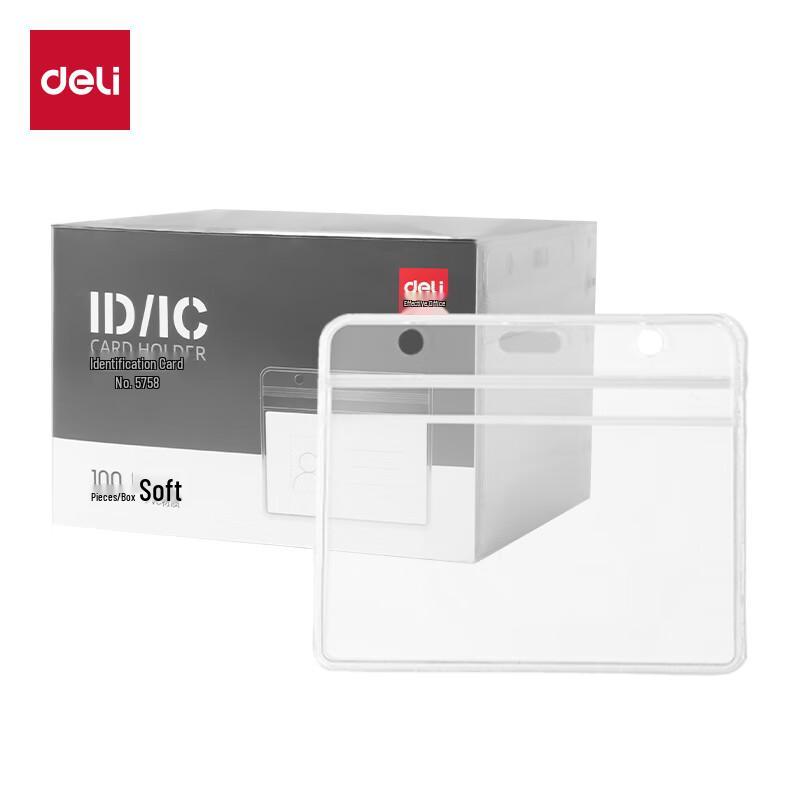 Deli Soft PP Horizontal ID Card Holders