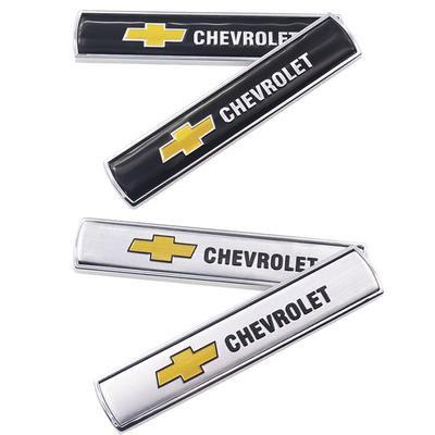 2 pièces/1 paire 3D métal Logo latéral d'aile de voiture Porte de voiture Pare-chocs arrière Hayon Emblème Autocollant de porte de voiture Accessoires