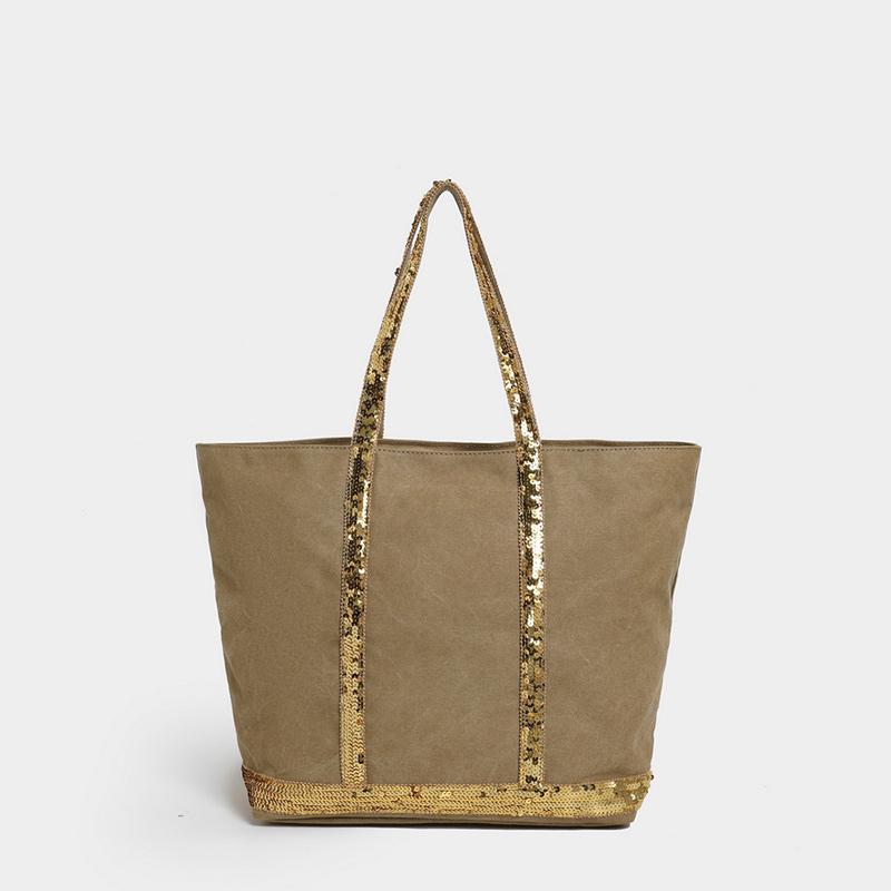 Fashi Brand Sequined Small Square Bag Simple Retro Fashi Handbag Commute Travel Unisex Zipper Shoulder Messenger Canvas Bag