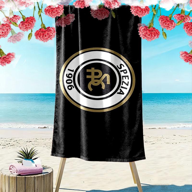 Spezia Calcio Print Beach Towel, Large Soft Quick Dry Towel for Beach Camping Swimming