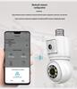 Dual-Lens 2x200W PTZ Camera: 360° Dual-Light Surveillance