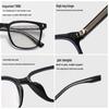 2025 Insert-Type Square Frame TR Unisex Myopia Glasses with Prescription and Anti-Blue Light Protection, Model 3013