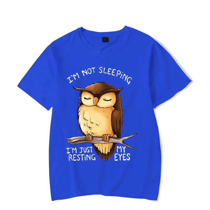 Tricou bărbați Nu dorm I’m Just My Resting Eyes Tricou Kawaii Bărbați Femei Tricou Funny Owl Graphic Cămăși Harajuku