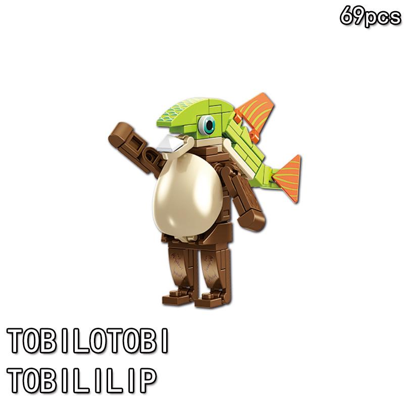 Shark Figurine Tungtungsahur Figure Building Blocks Funny Doll Desktop Decoration Tralalero Tralala Figure Children Block Toy