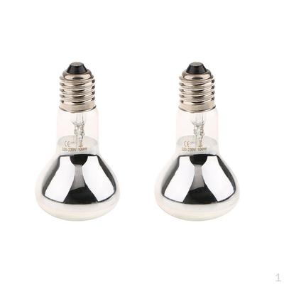 2x Heat Emitter Reptile Basking Lightbulb Brooder Lamp for 100W