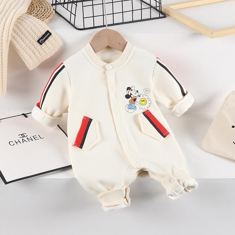 

Unisex Baby Jumpsuit: Warm Padded Winter Outerwear, Long Sleeve for Spring/Fall 66 (1-3 months, under 13 lbs)