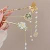 Retro Quaste Haarspange im chinesischen Stil für Frauen Haarnadeln Blume handgemachte Haarnadeln Charme Schmuck Zubehör Haarschmuck