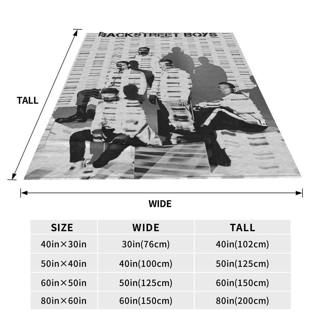 Backstreet Boys Singer Group Accessories Blanket Lightweight Warm Blankets for Sofa 50x60 Inches Multiple Sizes Bedding Throws