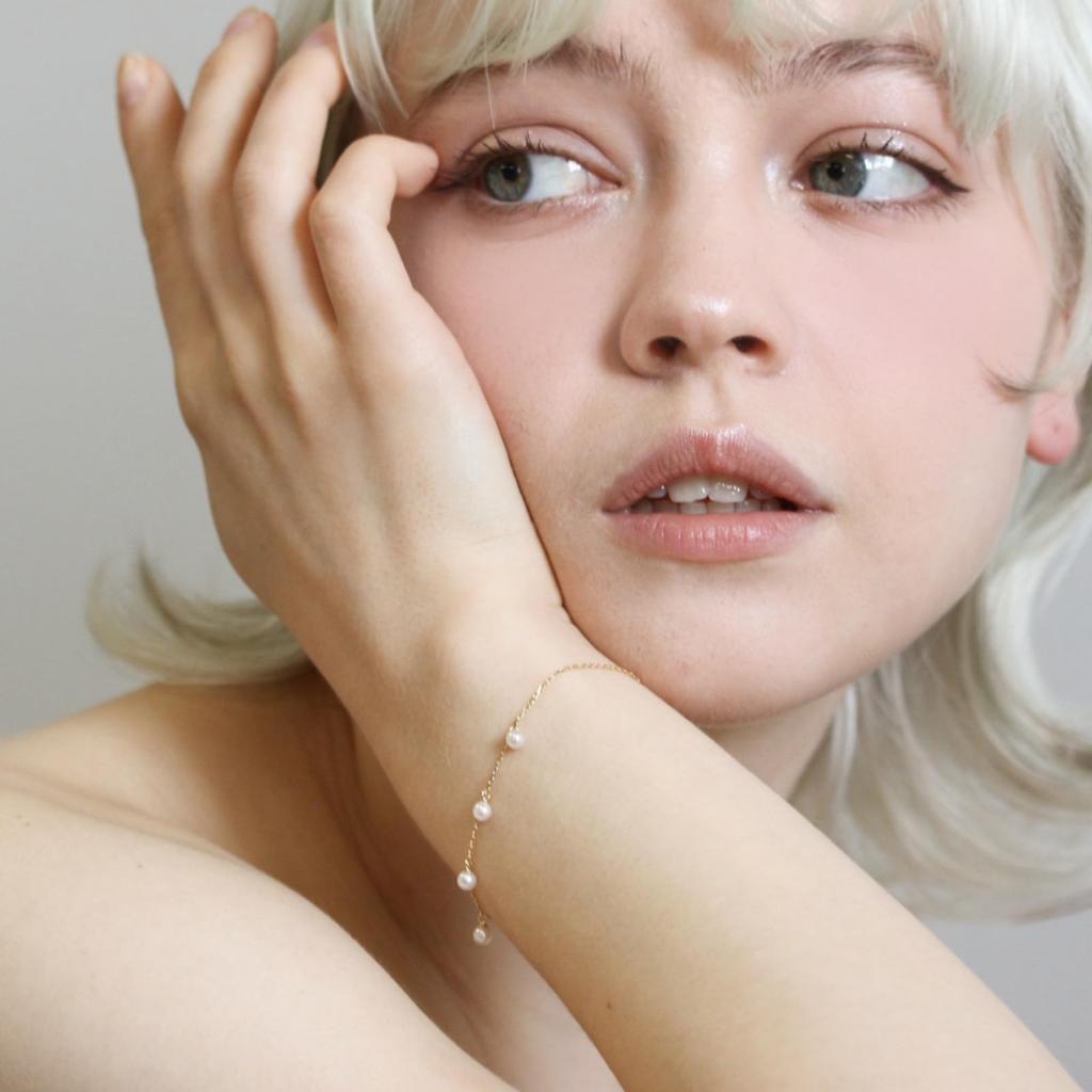 [cui-cui] Pearl K10YG Bracelet for Women