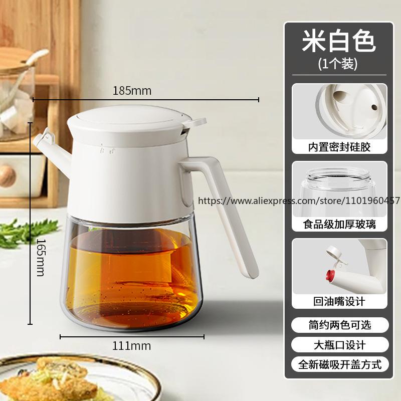 Lebensmittelechter Küchenölspender Set Tropffreie Flaschen Salzgefäße für Öl, Sojasauce Essig Gewürzaufbewahrung