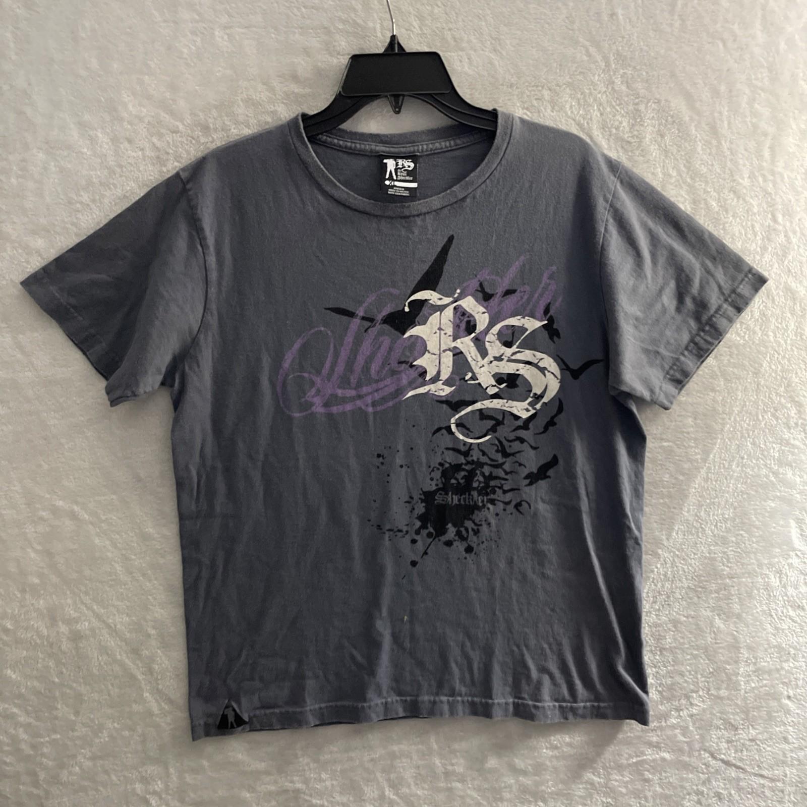 Ryan Sheckler Mens T Shirt Gray Graphic Medium Cotton Crew Neck Shrot Sleeve S разноцветный