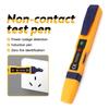 AC12-1000V Voltage Detector Test Pen Noncontact Inductive Induction Pen Fire Neutral Continuity Adjustable Sound and Light Alarm