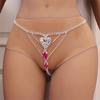 Autumn And Winter European And American New Sexy Pink Rhinestone Thong Body Chain Women'S Fashion Accessories Women'S Body Chain