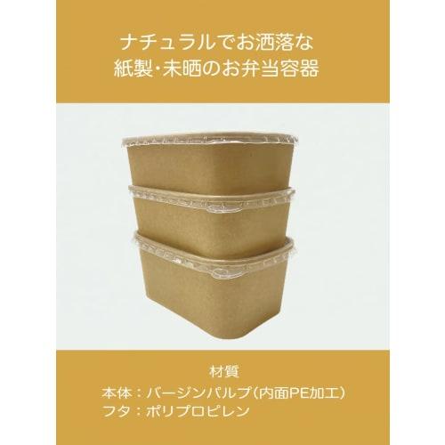 Niche Plus Disposable Containers with Lids, Unbleached, Lunch Box Containers, 1000ml, Pack of 10