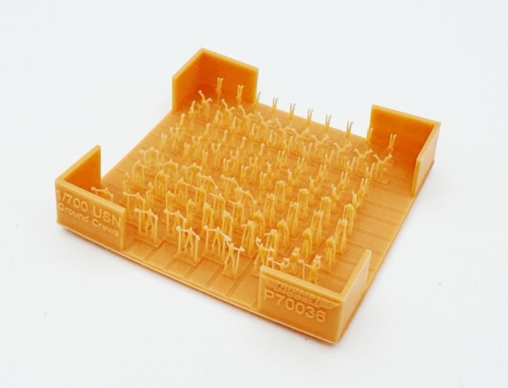 Triumph Model WW2 US Navy Flight Deck 100 Plastic Model Parts TRFP70036 1/700 Mechanic, Pieces, (Ship)