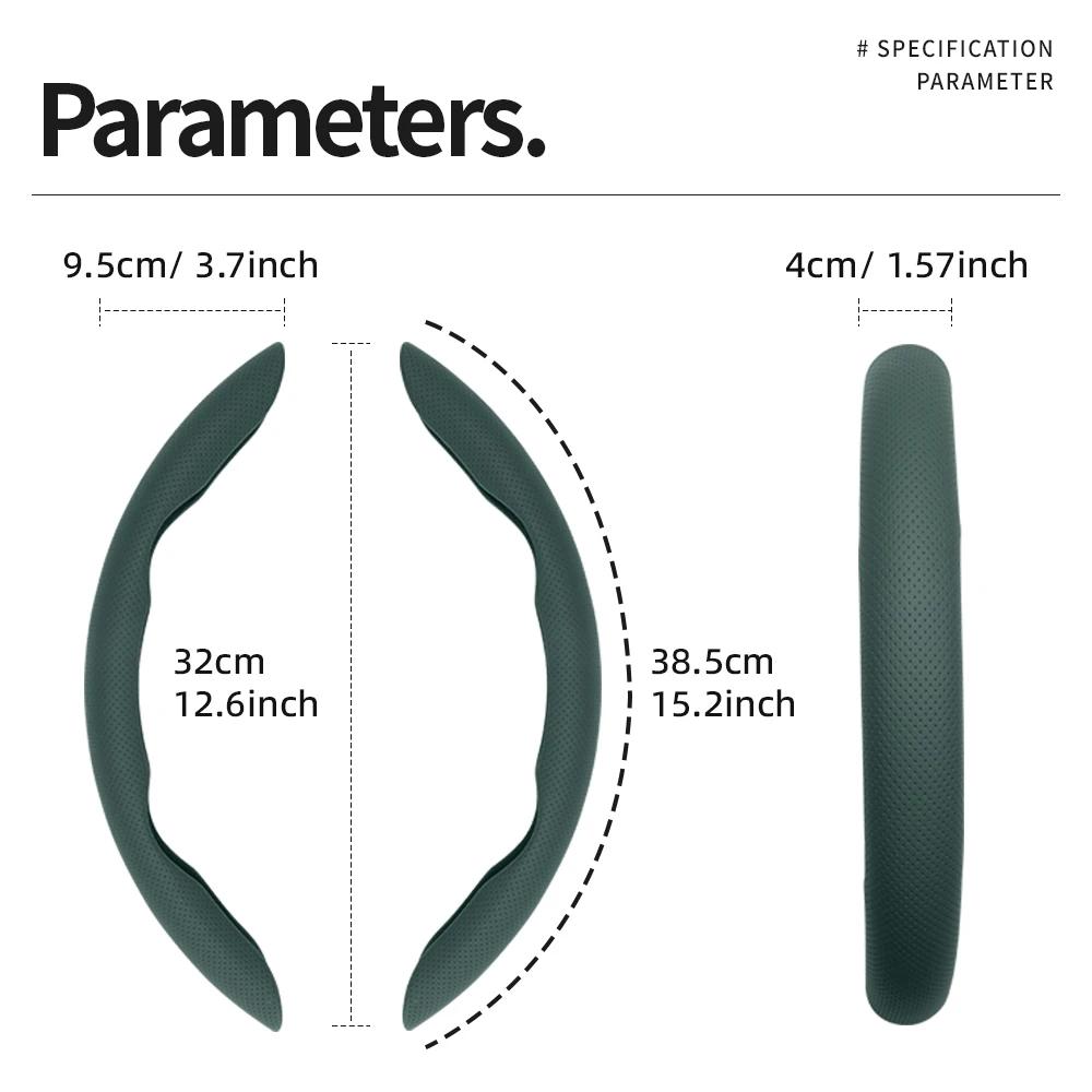 Suitable for Lexus Breathable Hole Leather Steering Wheel Cover Segmented Quick Release Design Non-Slip and Durable